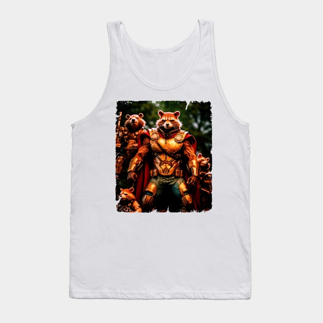 Raccoon Rocket Special Forces guardian of the galaxy Tank Top by BEBAS BERSUARA